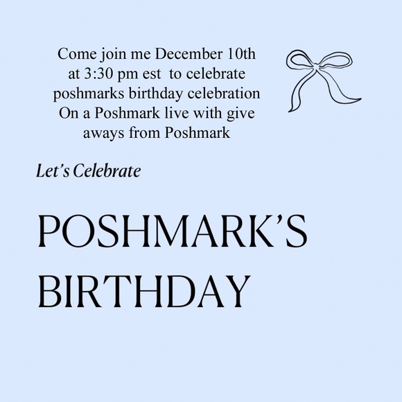 Come join me on a Poshmark live with Poshmark giveaways to celebrate Poshmark - Picture 5 of 11